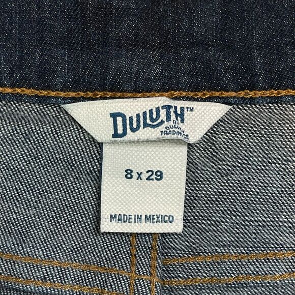 Duluth Trading Co Flex Jeans Daily Denim Dark Wash Size 8x29 Slim Straight Leg - Picture 8 of 10